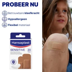 Hansaplast Sensitive Pleister Medium 20 stuks