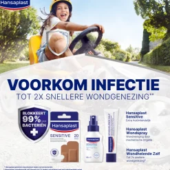 Hansaplast Sensitive Pleister Medium 20 stuks