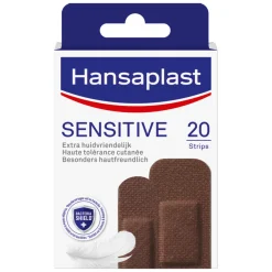 Hansaplast Sensitive Pleister Dark 20 stuks