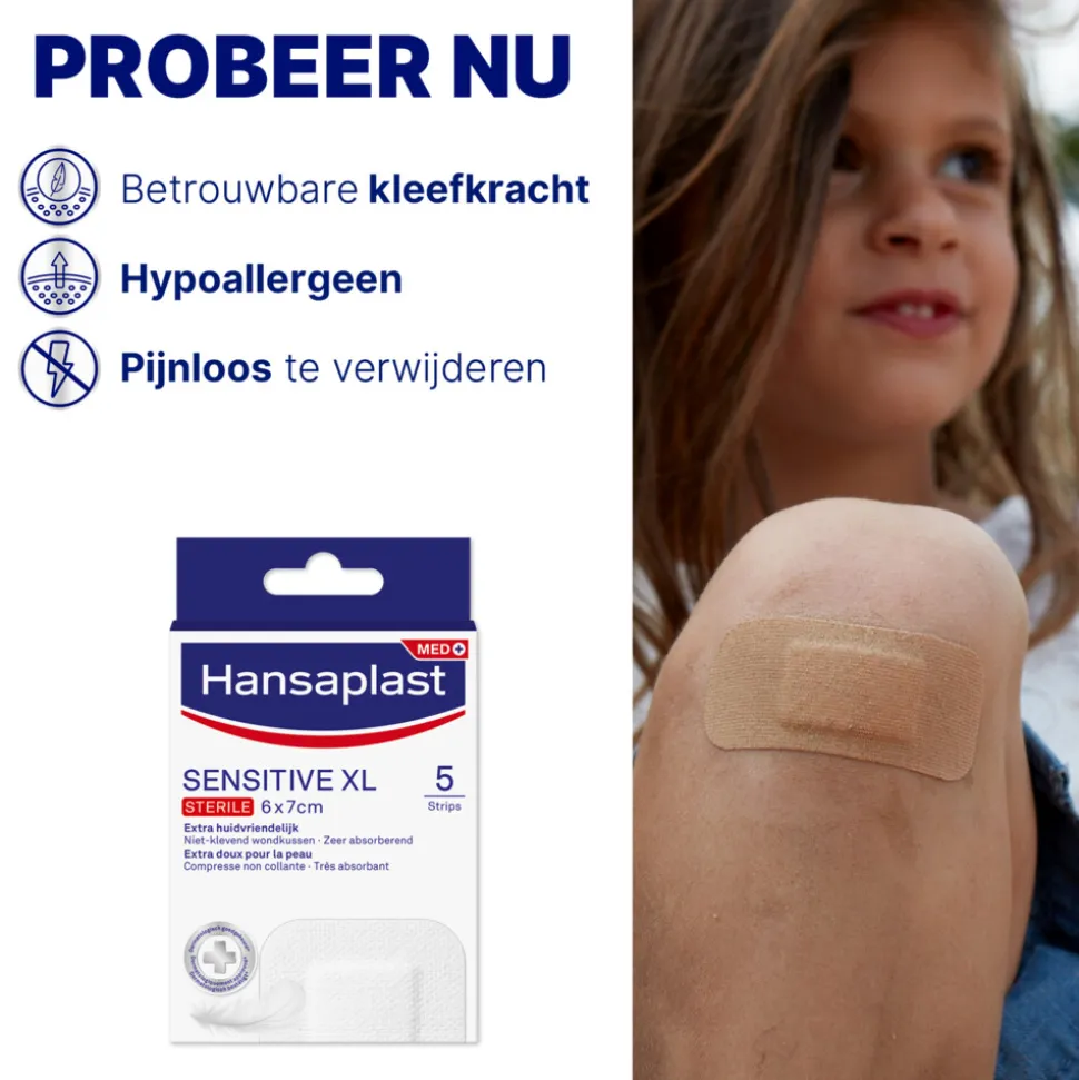 Hansaplast Sensitive XL 5 stuks