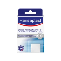 Hansaplast Snelle Wondgenezing Groot 8 stuks