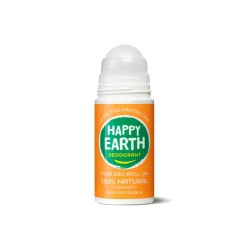 Happy Earth 100% Natuurlijke Deodorant Roll-On Rose Petitgrain 75 ml