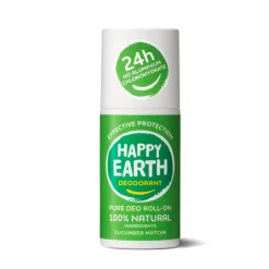 Happy Earth 100% Natuurlijke Deodorant Roller Cucumber Matcha 75 ml
