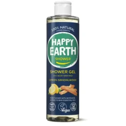 Happy Earth 100% Natuurlijke Douchegel Lemon Sandalwood 300 ml