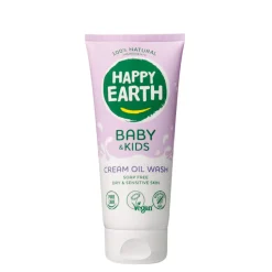 Happy Earth Cream Oil Wash 100% Natuurlijk Baby & Kids 200 ml