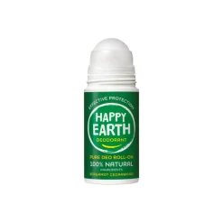 Happy Earth Deodorant Roll-On Bergamot Cedarwood 100% Natuurlijk 75 ml
