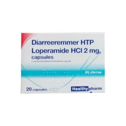 Healthypharm Diareeremmer 2 mg HTP Loperamide HCl 2 mg 20 capsules