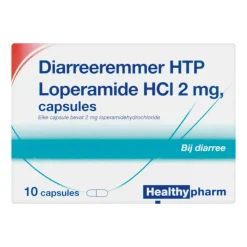 Healthypharm Diarreeremmer HTP Loperamide HCl 2 mg 10 capsules