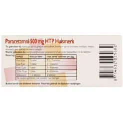 Healthypharm Paracetamol 500 mg 50 tabletten