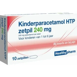 Healthypharm Paracetamol Kinderen 240 mg 10 stuks