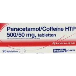 Healthypharm Paracetamol Coffeïne 500/50 mg 20 tabletten