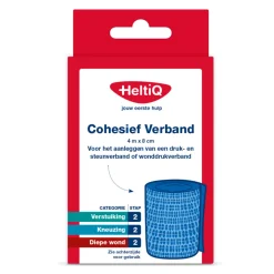 HeltiQ Cohesief Verband 4 m x 8 cm