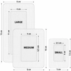 HeltiQ Eilandpleister Medium 8 cm x 10 cm 5 stuks