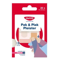 HeltiQ Pak & Plak Pleister Textiel 20 stuks