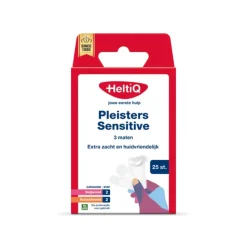 HeltiQ Pleisters Sensitive 3 maten 25 stuks