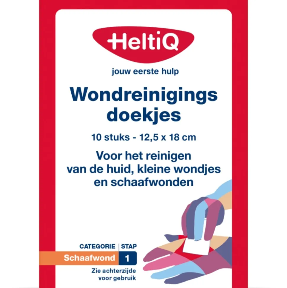 HeltiQ Wondreinigingsdoekjes 10 stuks