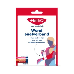 HeltiQ Wondsnelverband nr. 2 6 x 8 cm