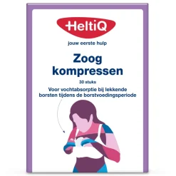 HeltiQ Zoogkompressen Wit 30 stuks