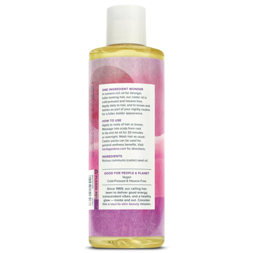 Heritage Store Castor Olie Lichaam, Haar & Wenkbrauwen 237 ml