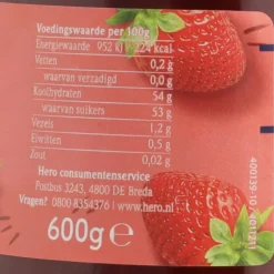 Hero Jam Aardbeien 600 gr
