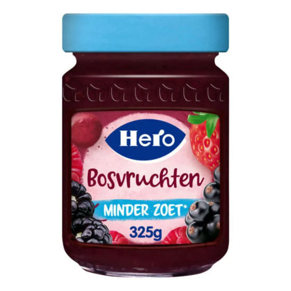 Hero Jam Minder Zoet Bosvruchten 325 gr