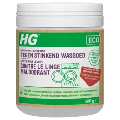 HG Eco Wasmiddeltoevoeging tegen Stinkend Wasgoed 500 gr