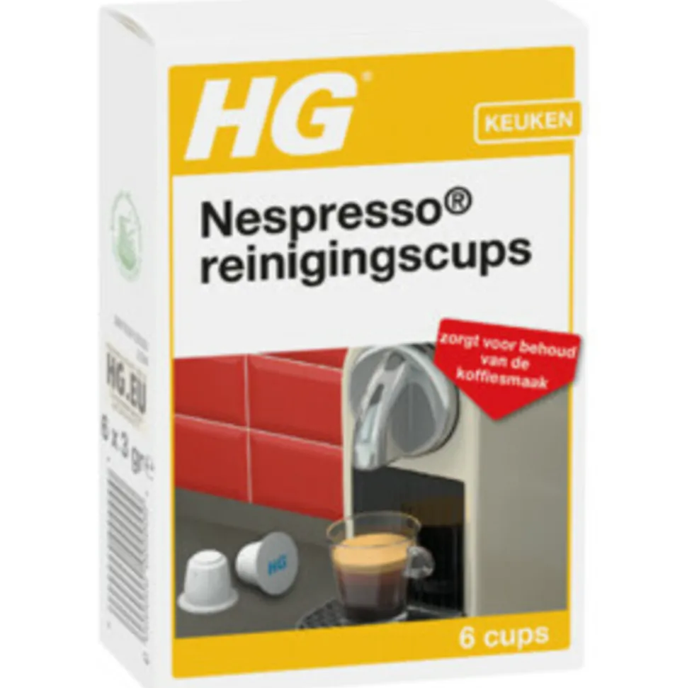 HG Nespresso Reinigingscups 6 stuks