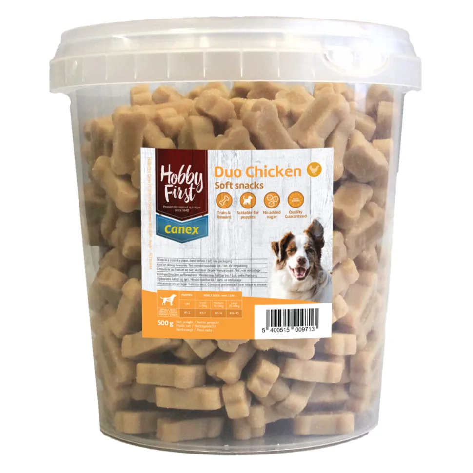 HobbyFirst Canex Soft Hondensnack Duo Chicken 500 gr