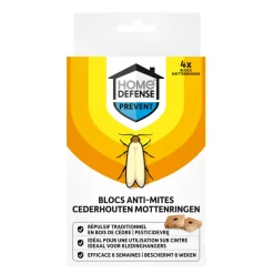 Home Defense Kledingmotten Ringen 4 stuks