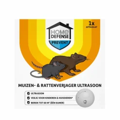 Home Defense Muizen- en Rattenverjager 60 m2 Ultrasoon