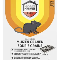 Home Defense Muizen Granen Alfachloralose Kant-en-Klare Lokdoos Magik Grain 2 stuks