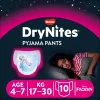 Huggies DryNites Absorberende Luierbroekjes Meisjes 4-7 jaar 10 stuks