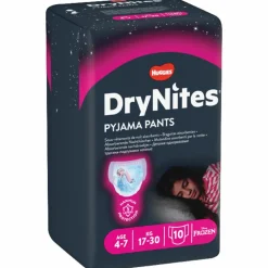 Huggies DryNites Absorberende Luierbroekjes Meisjes 4-7 jaar 10 stuks
