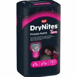 Huggies DryNites Absorberende Luierbroekjes Meisjes 8-13 jaar 9 stuks