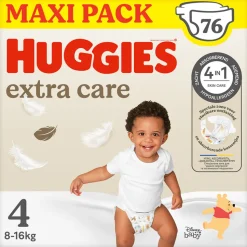 Huggies Extra Care Luiers Maat 4 (8 - 16 kg) 76 stuks