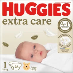 Huggies Extra Care Newborn Luiers Maat 1 (2 - 5 kg) 28 stuks