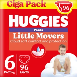 Huggies Little Movers Luierbroekjes Maat 6 (15 - 25 kg) 96 stuks