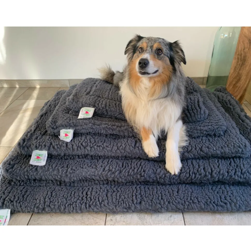 HuggleHounds Hondenmat Grijs XL 75 x 123 cm