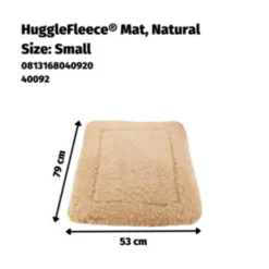 HuggleHounds Hondenmat Natural Small 53 x 79 cm