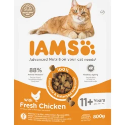 IAMS Cat senior 11+ Kattenvoer Chicken 800 gr