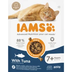 IAMS Cat Senior 7+ Kattenvoer Tuna 800 gr