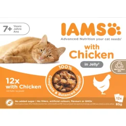 IAMS Delights Pouch Multipack Senior Chicken Jelly 12 x 85 gr