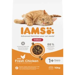 IAMS Kat Adult Indoor Kip 10 kg