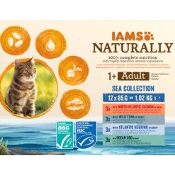 IAMS Naturally Multipack Adult Sea Collection 12 x 85 gr