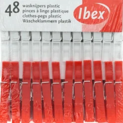 Ibex Wasknijpers Plastic 48 stuks