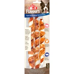 8in1 Triple Flavour Mega Twisted Sticks 140 gr