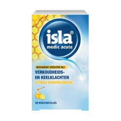 Isla Medic Acute Citrus-Honingsmaak 50 tabletten