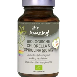It's Amazing Biologische Chlorella & Spirulina 500 mg 240 tabletten