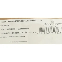 Jacob Hooy Brandnetelwortel Gemalen 1 kg