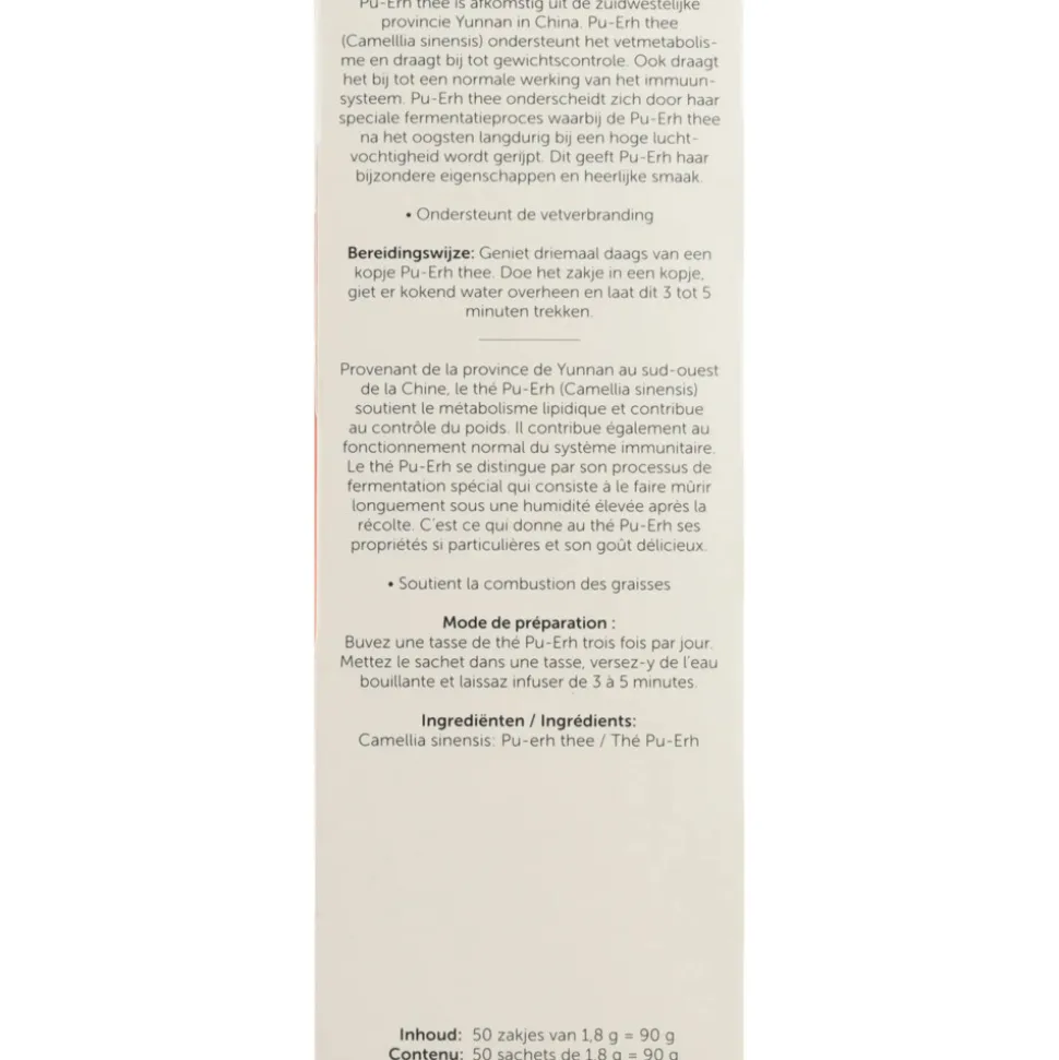 Jacob Hooy Thee Pu Erht 50 stuks